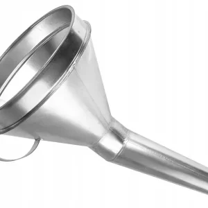 LEJEK METALOWY DO PALIWA OLEJU SKOŚNY MOCNY Z SITKIEM SITKO METALOWE 165mm Wysoka jakość