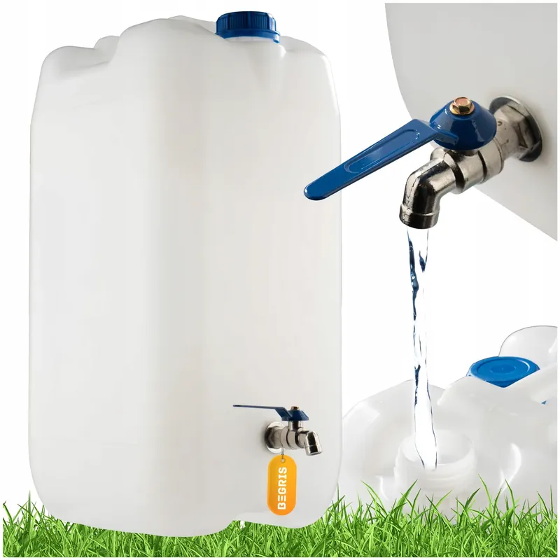 Oryginalny ZBIORNIK POJEMNIK Z ZAWOREM BANIAK KANISTER 30L NA WODE BAŃKA Z KRANEM