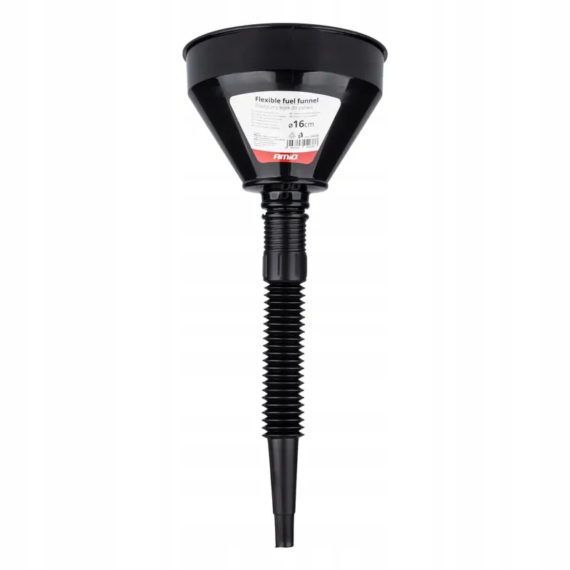 Lejek elastyczny czarny uniwersalny z sitkiem do paliwa cieczy wody 16 cm A Nowość