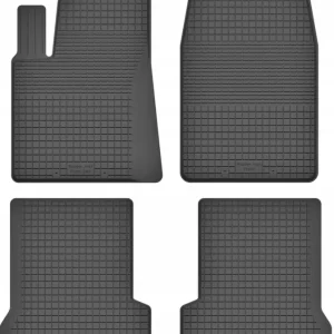 Tani DYWANIKI SAMOCHODOWE GUMOWE CZARNE - Korytkowe rant 2CM KOMPLET