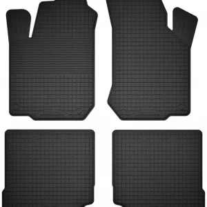 Wyprzedaż DYWANIKI SAMOCHODOWE GUMOWE CZARNE - Korytkowe rant 2CM KOMPLET
