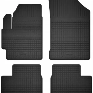 Autentyczny DYWANIKI SAMOCHODOWE GUMOWE CZARNE - Korytkowe rant 2CM KOMPLET