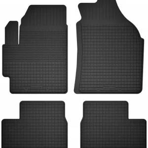 Popularny DYWANIKI SAMOCHODOWE GUMOWE CZARNE - Korytkowe rant 2CM KOMPLET