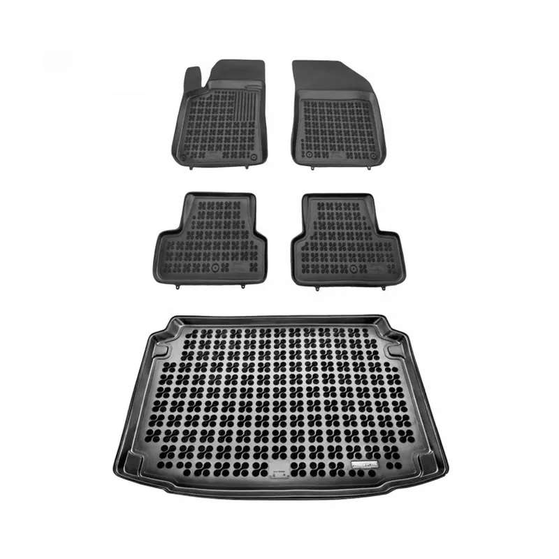 Gumowy zestaw dywaniki i mata korytka Peugeot 308 II 2013-2021 Hatchback Niska cena