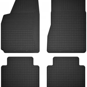 Oryginalny DYWANIKI SAMOCHODOWE GUMOWE CZARNE - Korytkowe rant 2CM KOMPLET