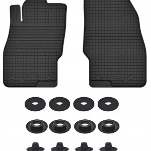 Oferta CZARNE DYWANIKI SAMOCHODOWE GUMOWE - Korytkowe ZESTAW rant 2CM STOPERY