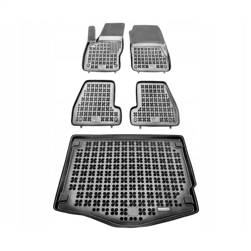 Najlepsza cena Gumowy zestaw dywaniki i mata Ford Focus III 2011-2018 Hatchback z kołem do