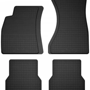 Ekspresowa dostawa DYWANIKI SAMOCHODOWE GUMOWE CZARNE - Korytkowe rant 2CM KOMPLET