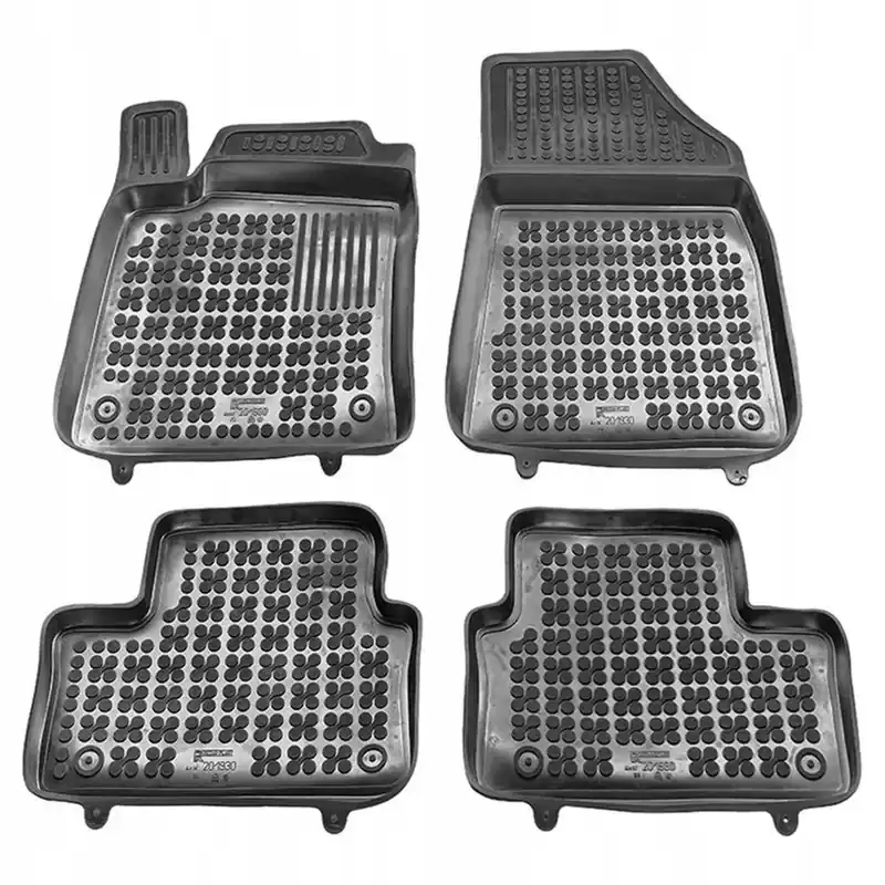 Dywaniki korytka gumowe samochodowe do Renault Clio od 2019 Stopery + Rant Autentyczny