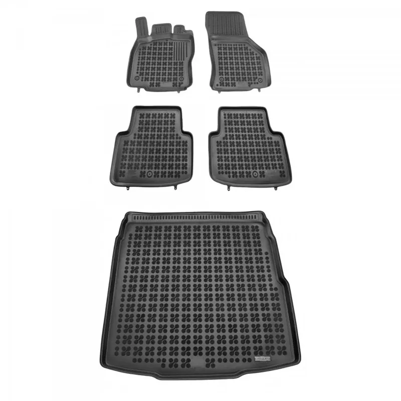 Oferta limitowana Gumowy zestaw dywaniki i mata korytka Volkswagen Passat B8 2014-2021 Sedan