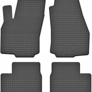 DYWANIKI SAMOCHODOWE GUMOWE CZARNE - Korytkowe rant 2CM KOMPLET Darmowa dostawa