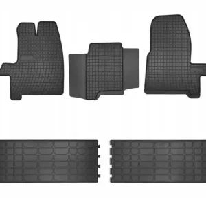 Zwrot pieniędzy FORD TRANSIT Mk8 2013-2024 7 osób Doka Brygadówka DYWANIKI GUMOWE