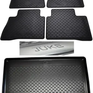 NISSAN JUKE (2015-2019) dywaniki gumowe bezzapachowe + mata do bagażnika Tani