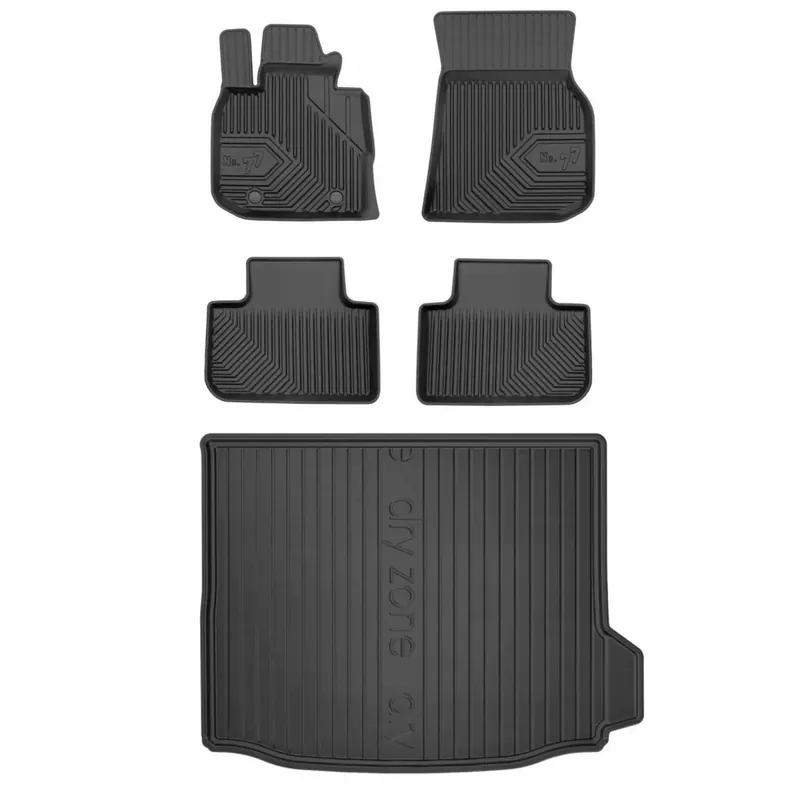 Gumowy zestaw dywaniki i mata BMW X3 G01 od 2017 z wnęką po prawej stronie Bezpieczna płatność