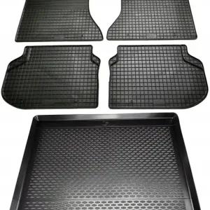 BMW 5 F11 KOMBI (10-17) dywaniki gumowe bezzapachowe+ mata bagażnika RZEPY Premium