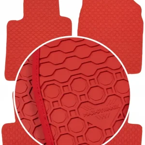 Nissan Micra III K12 02-10 Dywaniki CZERWONE Popularny