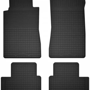 Promocja DYWANIKI SAMOCHODOWE GUMOWE CZARNE - Korytkowe rant 2CM KOMPLET