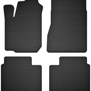Oferta limitowana DYWANIKI SAMOCHODOWE GUMOWE CZARNE - Korytkowe rant 2CM KOMPLET