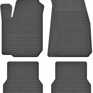 DYWANIKI SAMOCHODOWE GUMOWE CZARNE - Korytkowe rant 2CM KOMPLET Premium