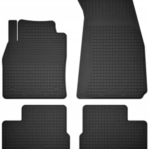 Premium DYWANIKI SAMOCHODOWE GUMOWE CZARNE - Korytkowe rant 2CM KOMPLET