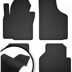 Oryginalny DYWANIKI SAMOCHODOWE GUMOWE CZARNE - Korytkowe ZESTAW rant 2CM + TUNEL