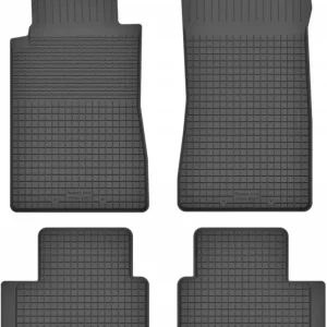 DYWANIKI SAMOCHODOWE GUMOWE CZARNE - Korytkowe rant 2CM KOMPLET Bezpieczna płatność