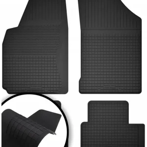 DYWANIKI SAMOCHODOWE GUMOWE CZARNE - Korytkowe ZESTAW rant 2CM + TUNEL Ostatnia szansa