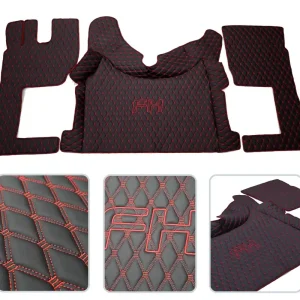 Dywaniki samochodowe kompatybilne z Volvo FH, 2013+, haft, logo Rabat