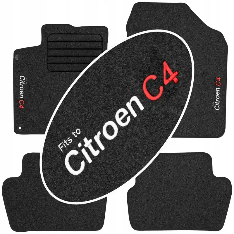 Promocja Citroen C4 II 2010-2018 Dywaniki z HAFTEM
