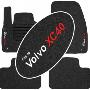 Volvo XC40 2018- Dywaniki z HAFTEM Premium
