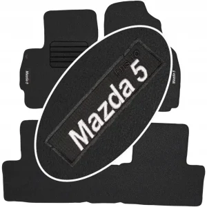 Mazda 5 I 2005-2010 Welurowe z NAPISEM Wyprzedaż