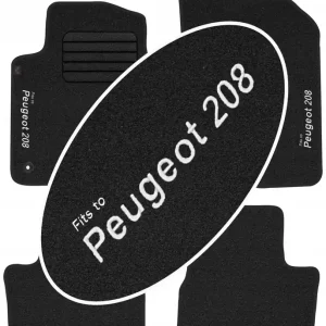 Kup teraz Peugeot 208 I 2012-2019 Welurowe z NAPISEM