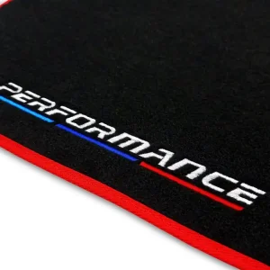 Premium DYWANIKI SAMOCHODOWE WELUROWE BMW 1 E87 (2004-2013) + HAFT PERFORMANCE