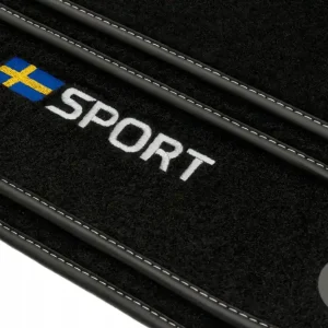 DYWANIKI WELUROWE NAPIS SPORT do Volvo C30 S40 V50 Szybka dostawa