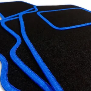 Wyprzedaż DYWANIKI WYCIERACZKI DO PEUGEOT 206 (1998-2012)NIEBIESKIE OBSZYCIE