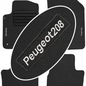 Tylko dziś Peugeot 208 I 2012-2019 Welurowe z NAPISEM