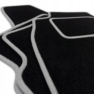 Premium CZARNE DYWANIKI FORD STREETKA (2003-2005) SZARA PRZĘDZA | ST