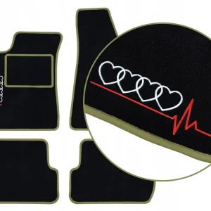 Popularny DYWANIKI SAMOCHODOWE AUDI 90 B2 (1984-1986) 2 HAFTY, JASNOZIELONE