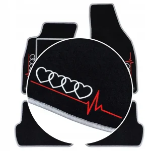 Oryginalny POLSKIE DYWANIKI DO AUDI A1 I (2010-2018) JASNOSZARE, 2 HAFTY