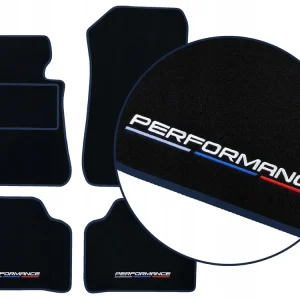 DYWANIKI WELUROWE BMW X6 E71 (2008-2014) - GRANATOWE + 4x HAFT Oferta limitowana