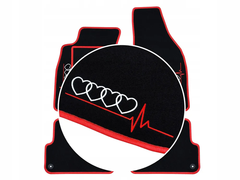 POLSKIE DYWANIKI DO AUDI A3 8P (2003-2013) CZERWONE, 2 HAFTY Niska cena