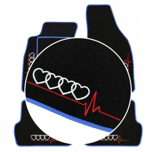 Ostatnia szansa DYWANIKI DO AUDI A6 C4 (1994-1997) NIEBIESKA LAMÓWKA, 4x HAFT