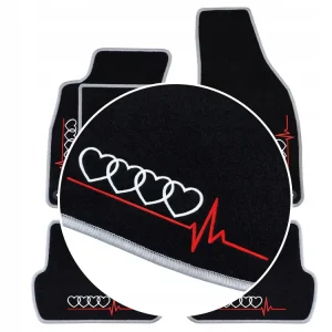 Oferta limitowana POLSKIE DYWANIKI DO AUDI Q3 I (2011-2018) JASNOSZARE, 4 HAFTY