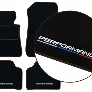 DYWANIKI WELUROWE BMW i4 G26 (2021-...) - BRĄZOWE + 4x HAFT Ekspresowa dostawa