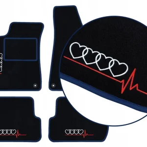 Wyprzedaż DYWANIKI SAMOCHODOWE AUDI A5 I COUPE (2007-2016) 2 HAFTY, GRANATOWE