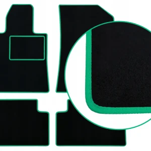 Ekspresowa dostawa CZARNE DYWANIKI PEUGEOT 306 CABRIO (1993-2001) JASNOZIELONA LAMÓWKA