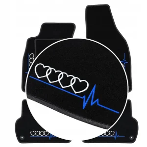 DYWANIKI DO AUDI A5 II (2016-...) GRAFITOWA PRZĘDZA, 4 HAFTY Ekspresowa dostawa