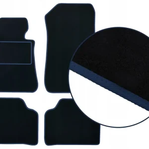 DYWANIKI WELUROWE BMW i4 G26 (2021-...) + GRANATOWA LAMÓWKA Autentyczny
