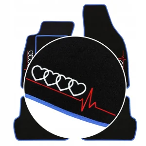 Promocja DYWANIKI DO AUDI TT 8N (1998-2006) NIEBIESKA LAMÓWKA, 2x HAFT