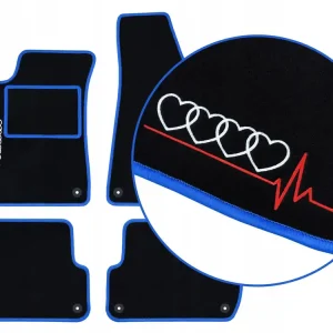 Nowość DYWANIKI SAMOCHODOWE AUDI A6 C6 (2006-2011) 2 HAFTY, NIEBIESKIE